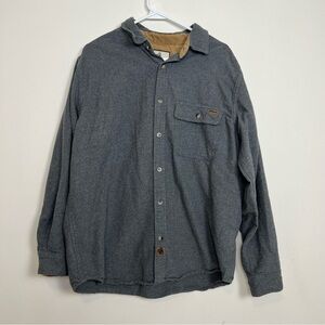 Legendary Whitetails Tan and Gray Shirt men’s Large Tall